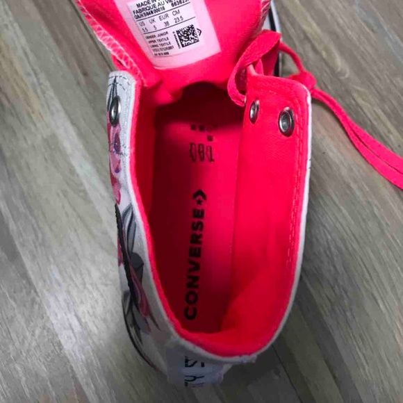 NWT Converse Ctas Hi Canvas White Racer Pink W - Picture 6 of 7